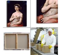 Raffaello la fornarina design quadro stampa tela dipinto telaio arredo casa