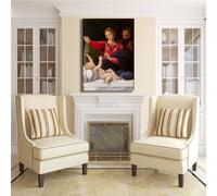 Raffaello la sacra famiglia quadro stampa tela dipinto telaio arredo casa