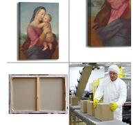 Raffaello Madonna 2 design quadro stampa tela dipinto telaio arredo casa
