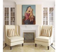 Raffaello Madonna 2 design quadro stampa tela dipinto telaio arredo casa