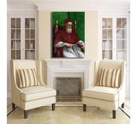 Raffaello ritratto Papa Giulio II quadro stampa tela dipinto telaio arredo casa