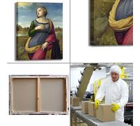 Raffaello s. Caterina Alessandria quadro stampa tela dipinto telaio arredo casa