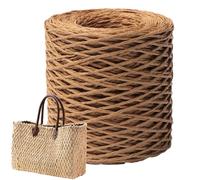 Raffia Ribbon - Eco-Friendly Natural Raffia Yarn for Wrapping | Versatile Raffiia Straw Ribbon | Diyy Straw Hat Craft Material for Gift Packing, Weaving, and Handmade Creations