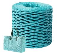 Raffia Ribbon - Eco-Friendly Natural Raffia Yarn for Wrapping | Versatile Raffiia Straw Ribbon | Diyy Straw Hat Craft Material for Gift Packing, Weaving, and Handmade Creations