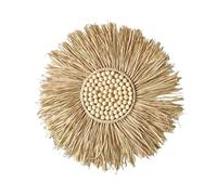 Raffia - Rondements da parete | 40 cm / 15,75 pollici fatti a mano Boho decorativo arte pendings corona | ornamento per il soggiorno della camera da letto a casa