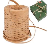 Raffia Yarn, 328ft Raffia Yarn for Crochet, No Fading Rafia for Wrapping, Flower Bouquet, Crochet Weaving, DIY ArtsRaffia