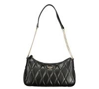 Raffinata Borsa a Spalla da Donna in Poliuretano Nero Twinset