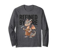 Raffinati dal Fuoco Creature Mitiche Fantasy Drago Fabbro Maglia a Manica