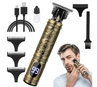 Raffitto digitale maschile - rasoio a secco bagnato, trimmer cordless | Strumento di toelettatura portatile ricaricabile con carica USB, design compatto leggero per la pelle di rasatura da viaggio, po