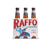 Raffo Ricetta Originale Pack con 3 Birre in Bottiglia da 33cl, Birra Lager dal Gusto Secco, Pieno e Moderatamente Amaro e dal Colore Giallo Paglierino, Gradazione Alcolica 4.7% Vol