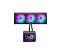 ASUS ROG RYUO IV SLC 360 ARGB, Dissipatore a Liquido con Schermo Curvo 2K AMOLED da 6,67" per Effetti 3D, Tubi da 200mm, Ventole ARGB, Compatibile con Intel LGA 1851 e 1700 e AMD AM5 e AM4, Nero