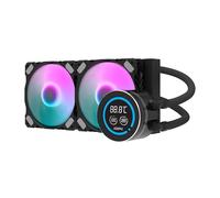 Raffreddamento a liquido darkFlash DN-D240 240mm LCD ARGB 2 ventole compatibile Intel AMD