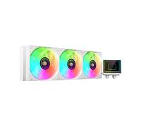 Mars Gaming ML-TWO360, Raffreddamento a Liquido AIO 600W TDP, 3x Ventola ARGB Infinity Mirror 12cm FDB, Nucleo in Rame e Alluminio, Pompa Opti-Chamber 4ª Generazione e Microcanali, Bianco