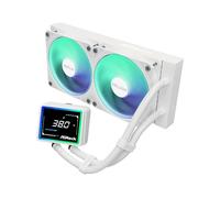 ASRock Challenger White 240 Digital AIO - Raffreddamento ad acqua compatibile con AMD AM5/AM4 e Intel LGA1851/LGA1700, ARGB, 120 x 120 x 25,4 mm