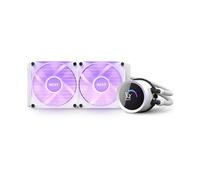 NZXT Kraken 240 RGB - RL-KR240-W1-240mm AIO CPU Liquid Cooler - Customizable 1.54" Square LCD Display for Images, Performance Metrics and More - 2 x F120 RGB Core Fans - White