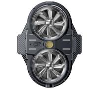 Raffreddamento a semiconduttore Radiatore Cellulare Doppio Ventilatore Back Clip Radiatore Per Live Streaming Video Visualizza