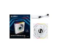 Raffreddamento ad aria Lian Li 120mm UNIFANTL-LCD Wireless ARGB Bianco LCD invertito PWM