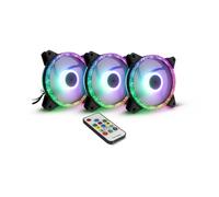 Raffreddamento Aria Inter-Tech 12 cm Argus RS-07 LED RGB 3 ventole