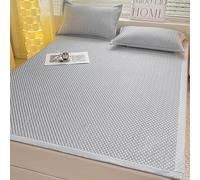 Raffreddamento Ice Silk Summer Sleeping Mat con 2 federe pieghevole e lavabile Cool Bed Pad grigio 150 x 200 cm - perfetto per le notti calde