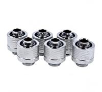 Raffreddamento Liquido Alphacool Eiszapfen Pack 6 Raccordi Compressione G1/4 16/10mm Cromato