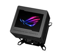 ASUS ROG RYUJIN III WB, Sistema di Raffreddamento ad Acqua, Nero | Cooler con Design ad Anello Aperto, Water Block Asetek con 178 Alette di Micro-Raffreddamento, Schermo LCD da 3,5" a Tema ROG