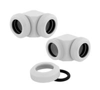 Raffreddamento Liquido Corsair Hydro X Series XF 12mm 90° Bianco Pack 2