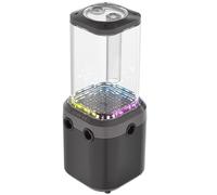 CORSAIR iCUE LINK XD6 RGB ELITE Unità Pompa/Serbatoio - Pompa FlowDrive Max, Sensore di Temperatura Incorporato, 22 LED RGB Indirizzabili, Serbatoio in Nylon Trasparente da 440 ml - Grigio Acciaio
