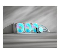 Fractal Design Radius 360 RGB, White - Raffreddamento a liquido AIO | Sistema di raffreddamento a liquido AIO con ventole Dynamic 3 e prestazioni di raffreddamento elevate.
