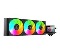 Mars Gaming ML-VISION360, Raffreddamento a Liquido AIO, TDP 600W, 3x Ventole ARGB con Nucleo in Rame e Alluminio FDB, Schermo LCD IPS 4:3 Rotazione a 360° e Software, Multisocket Universale, Nero