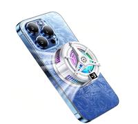 Raffreddamento magnetico a semiconduttore per telefono, ventola di raffreddamento per telefono da gioco regolabile a 3 velocità con luce RGB, clip staccabile per iPhone/Android, radiatore portatile