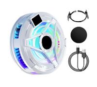 Raffreddamento magnetico per telefono | Raffreddamento tablet con luce RGB | Ventola di raffreddamento per telefoni cellulari per giocatori Live Streamers Creatori di contenuti Amanti della tecnologia