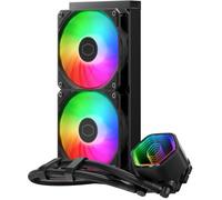 Cooler Master MasterLiquid 240 Core II CPU Sistema raffreddamento a liquido - Sistema AIO 240mm (TDP max 260W), Pompa Doppia Camera GR9, Ventole ARGB Avanzate, Kit AMD Intel Montaggio Rapido - Nero