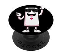 Raffreddare Batteria Mascotte Rock Mano Segni Punk Energia PopSockets PopGrip Adesivo