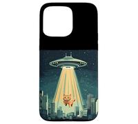 Raffreddare Beam Meow Up con divertenti avventure UFO Custodia per iPhone 15 Pro Max