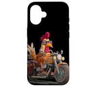 Raffreddare il motore di moto con questo costume da pollo Rocker Custodia per iPhone 16