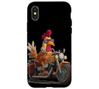 Raffreddare il motore di moto con questo costume da pollo Rocker Custodia per iPhone X/XS