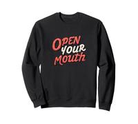 Raffreddare Open Your Mouth Speech Emblem Felpa