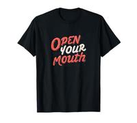 Raffreddare Open Your Mouth Speech Emblem Maglietta