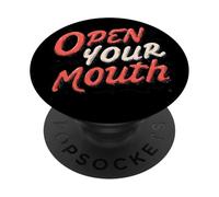 Raffreddare Open Your Mouth Speech Emblem PopSockets PopGrip Adesivo
