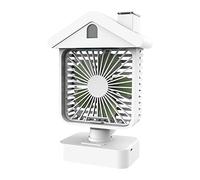 Raffreddato ad acqua Fan Desk Air Cooler Fan Per W/Luce Notturna Per W/Doppio Ricaricabile Per Di Figurine Home Decor Black Art