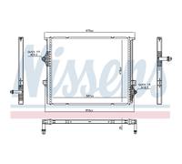 Raffreddatore a bassa temperatura, raffreddatore dell'aria di sovralimentazione NISSENS 606397