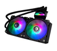 Raffreddatore a Liquido per CPU ARGB Raffreddatore Ad Acqua per CPU AIO Radiatore da 240 Mm con Doppia Ventola PWM da 120 Mm, di Raffreddamento a Liquido RGB Indirizzabile PWM a