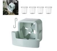 Raffreddatore A Pavimento Ventilatore Con Cubettos Di Ghiaccio, Porta Di Ghiaccio Sospesa Per Ventilatore, Ventole Raffreddamento Adattatore nebbias, Raffreddatore D'aria Senza Perforazione(A)