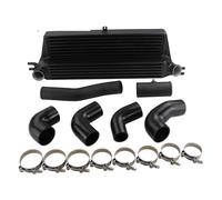 Raffreddatore aria turbo Per Cooper S Standard e JCW R55/56/57/58/59/60/61 1.6L Kit turbo intercooler e tubo sovralimentazione Scambiatore aria-aria(Black)