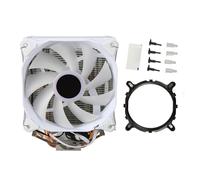 Raffreddatore CPU Air Ventola di Raffreddamento ARGB, Radiatore CPU Idraulico con 4 Tubi di Calore in Rame, Radiatore CPU da 120 Mm per AM4 AM5 per Intel 1700 1150 1155 1151