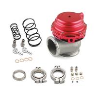 Raffreddatore d'acqua Turbo esterno Wastegate da 44 mm con flangia Hardware MV-R raffreddato ad acqua Valvola di riscaldamento(Red)