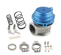 Raffreddatore d'acqua Turbo esterno Wastegate da 44 mm con flangia Hardware MV-R raffreddato ad acqua Valvola di riscaldamento(Blue)