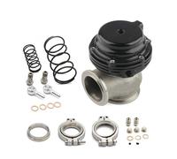 Raffreddatore D'acqua Turbo Esterno Wastegate Da 44 Mm Con Flangia Hardware MV-R Raffreddato Ad Acqua Rosso Blu Nero Valvola EGR(Nero)