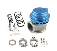 Raffreddatore D'acqua Turbo Esterno Wastegate Da 44 Mm Con Flangia Hardware MV-R Raffreddato Ad Acqua Rosso Blu Nero Valvola EGR(Blu)
