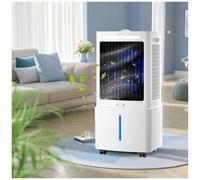 Raffreddatore D'Aria con Serbatoio D'Acqua Rimovibile Da 25l, Ventilatore A 3 Velocità, Telecomando, Timer Da 12 Ore, Condizionatore Mobile per Stanza, Camera Da Letto, Ufficio